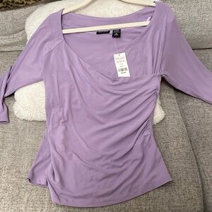 NWT New York and Company wrap top, size Medium